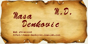 Maša Denković vizit kartica
